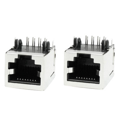 An RJ45 (8P-8C) Female Plug - PCB Mount