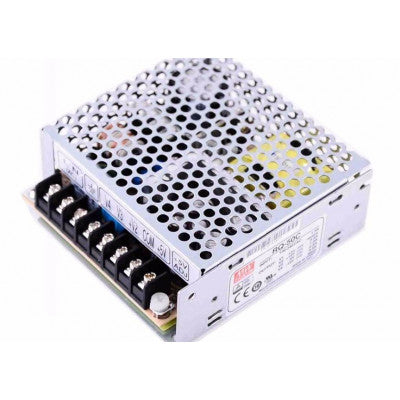 An RQ-50C Mean Well SMPS (5V 5A), (15V 1A), (-5V 0.5A) and (-15V 0.5A) - 50W Quad 4 Output Metal Power Supply