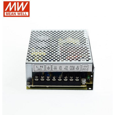 An RQ-85C Mean Well SMPS (5V 7A), (15V 2.5A), (-5V 0.5A) and (-15V 0.5A) - 82.5W Quad 4 Output Metal Power Supply