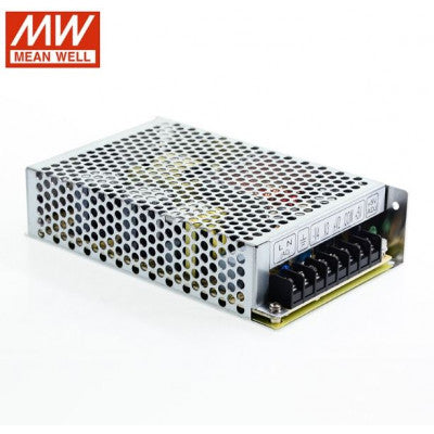 An RQ-85D Mean Well SMPS (5V 6A), (12V 2A), (24V 1A) and (-12V 0.5A) - 84W Quad 4 Output Metal Power Supply