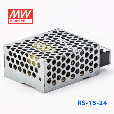 An RS-15-24 Mean Well SMPS - 24V 0.625A - 15W Metal Power Supply