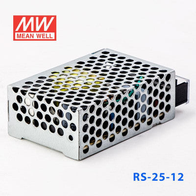 An RS-25-12 Mean Well SMPS - 12V 2.1A - 25W Metal Power Supply