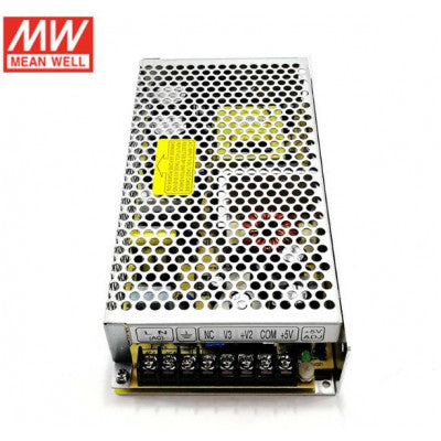 An RT-125D Mean Well SMPS (5V 8A), (24V 3A) and (12V 2A) - 136W Triple Output Metal Power Supply