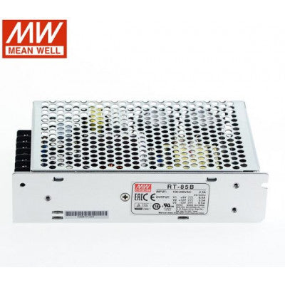 An RT-85B Mean Well SMPS (5V 8A), (12V 3.5A) and (-12V 0.5A) - 88W Triple Output Metal Power Supply