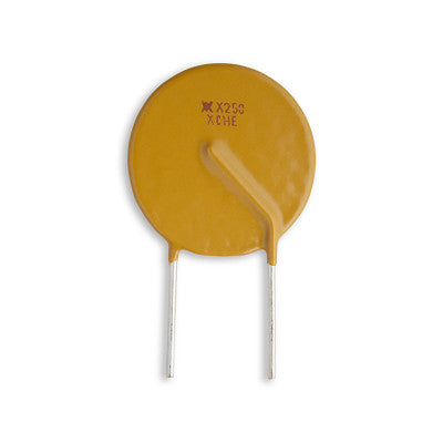 An RXEF250 72V 2.5A Tyco Raychem PPTC Resettable Fuse