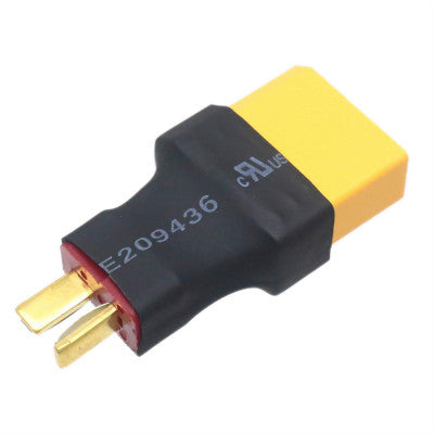 An SafeConnect Female XT90 To T-Connector Male