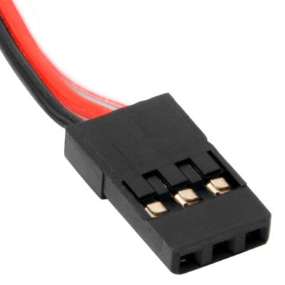 An SafeConnect Flat 15CM 26AWG Servo Lead Extension (Futaba) Cable