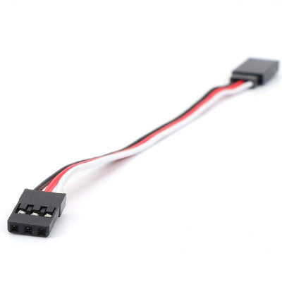 An SafeConnect Flat 15CM 26AWG Servo Lead Extension (Futaba) Cable
