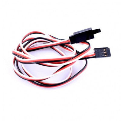 An SafeConnect Flat 45 CM 22AWG Servo Lead Extension (Futaba) Cable with Self-Locking Hook