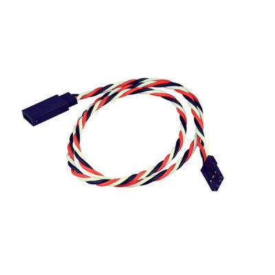 An SafeConnect Twisted 15CM 22AWG Servo Lead Extension (Futaba) Cable