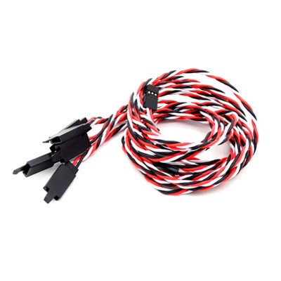 An SafeConnect Twisted 15CM 22AWG Servo Lead Extension (Futaba) Cable with Self-locking Hook