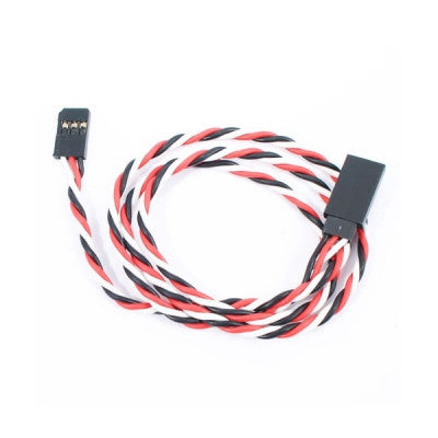 An SafeConnect Twisted 45CM 22AWG Servo Lead Extension (Futaba) Cable