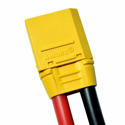 An SafeConnect XT90 Plug Male 10AWG 10cm Tail with Housing