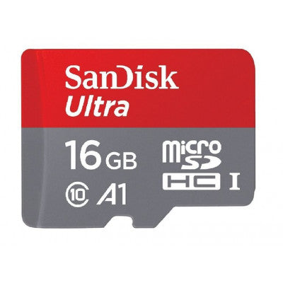 An SanDisk 16GB Micro SD Class 10 Memory Card