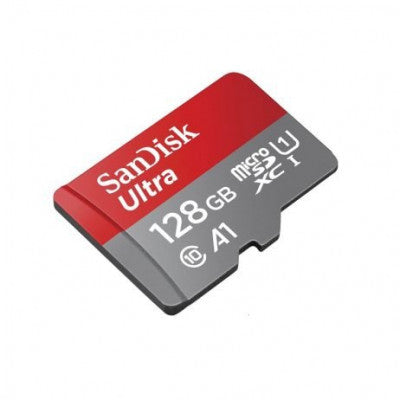 An SanDisk 128GB Micro SD Class 10 Memory Card