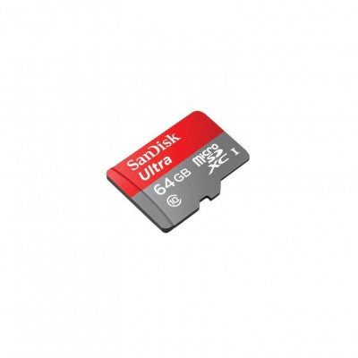 An SanDisk 64GB Micro SD Class 10 Memory Card
