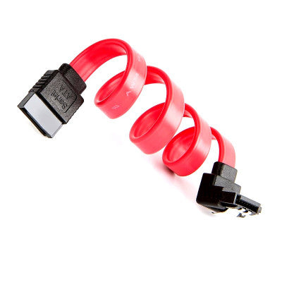 An SATA 3.0 Highspeed Hard Disk Data Cable A with Right Angle Connector - Red