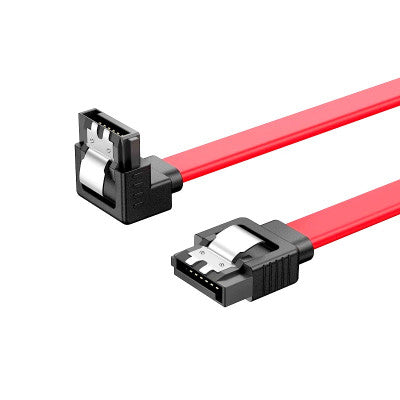 An SATA 3.0 Highspeed Hard Disk Data Cable A with Right Angle Connector - Red