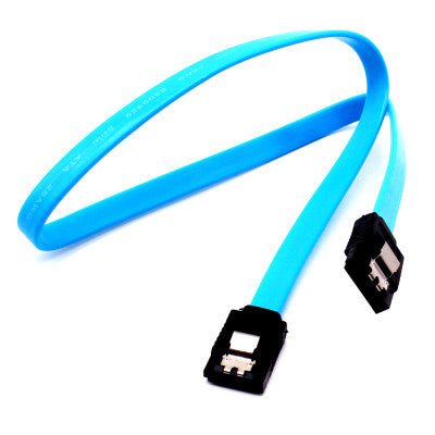 An SATA 3.0 High Speed Hard Disk Data Cable Double Head Straight - Blue