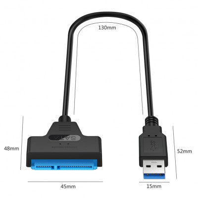An SATA 3.0 to USB 3.0 Adapter Cable Supports up to 6 GB/S - 45 cm