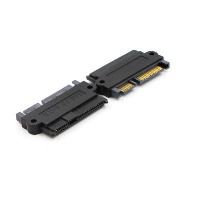 An SATA (7+15PIN) Male to Female to SATA 22P Adapter