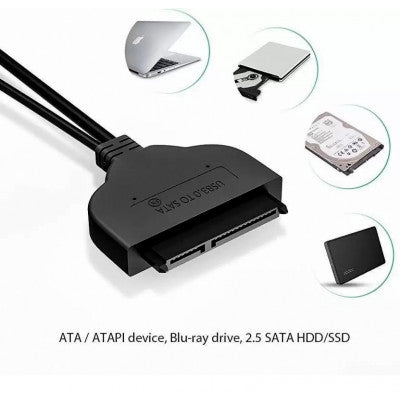 An SATA3.0 to 2 in Series USB 3.0 External Hard Disk Data Cable
