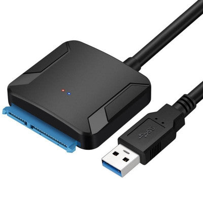 An SATA3.0 to USB 3.0 Hard Disk Data Cable Supports 2.5/3.5 Inch 22 PIN SSD External Hard Drive - 45cm