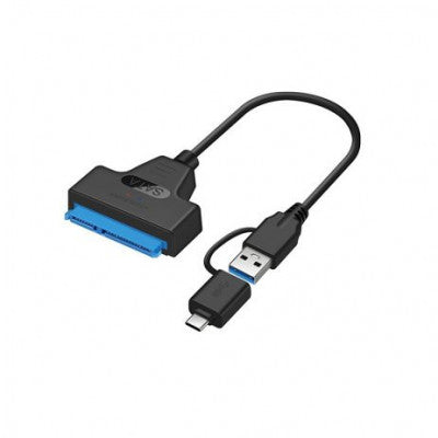 An SATA3.0 to USB3.0/Type C 2 in 1 External Hard Disk Data Cable - 50CM