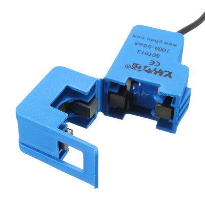 SCT-013-000 100A Non-Invasive AC Current Sensor Split Core Type Clamp ...