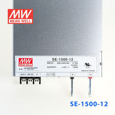 An SE-1500-12 Mean Well SMPS - 12V 125A - 1500W Metal Power Supply