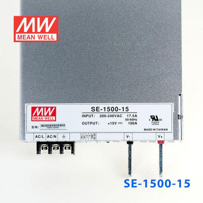 An SE-1500-15 Mean Well SMPS - 15V 100A - 1500W Metal Power Supply
