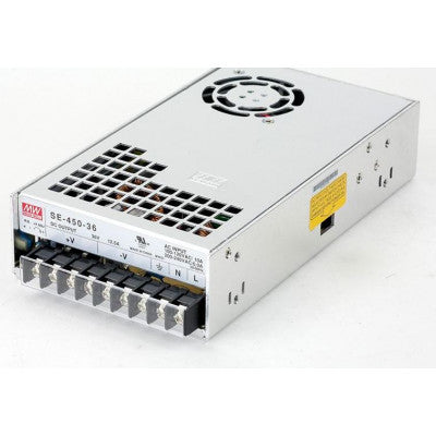An SE-450-36 Mean Well SMPS - 36V 12.5A - 450W Metal Power Supply