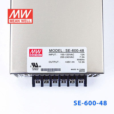 An SE-600-48 Mean Well SMPS - 48V 12.5A - 600W Metal Power Supply