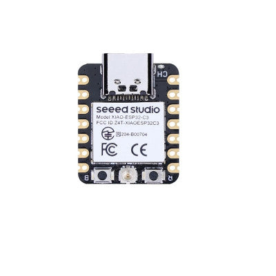 An Seeed Studio XIAO ESP32C3 tiny MCU board with Wi-Fi and BLE, battery charge supported, power efficiency and rich Interface