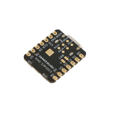 An Seeed Studio XIAO ESP32C3 tiny MCU board with Wi-Fi and BLE, battery charge supported, power efficiency and rich Interface