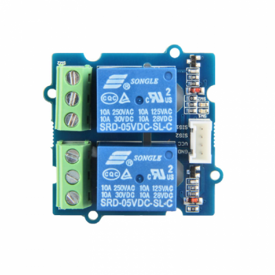 An SeeedStudio Grove 2 Channel SPDT Relay Module