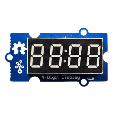 An SeeedStudio Grove 4 Digit Display Module