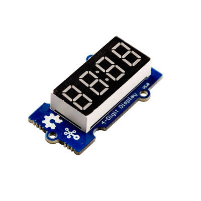 An SeeedStudio Grove 4 Digit Display Module