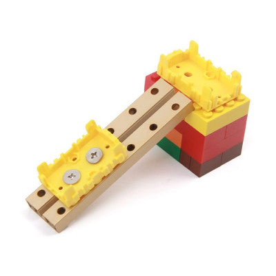 An SeeedStudio Grove Yellow Wrapper 1x2 - 4 Pieces Pack