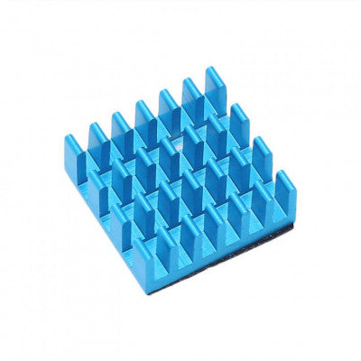An Set of Blue Aluminum Heatsink for Raspberry Pi