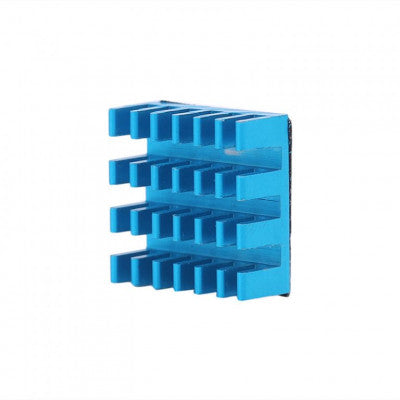 An Set of Blue Aluminum Heatsink for Raspberry Pi