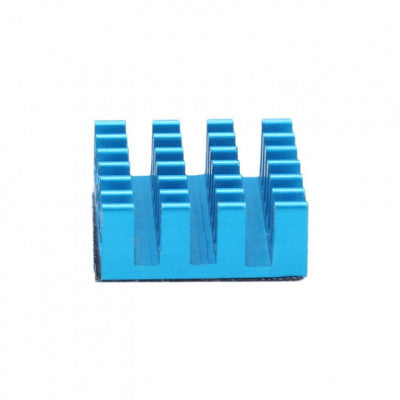 An Set of Blue Aluminum Heatsink for Raspberry Pi