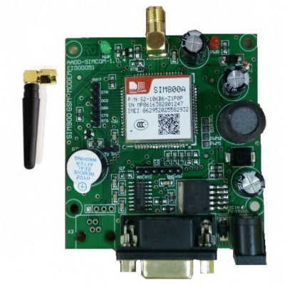 An SIM800A GSM GPRS Module with RS232 Interface and SMA Antenna