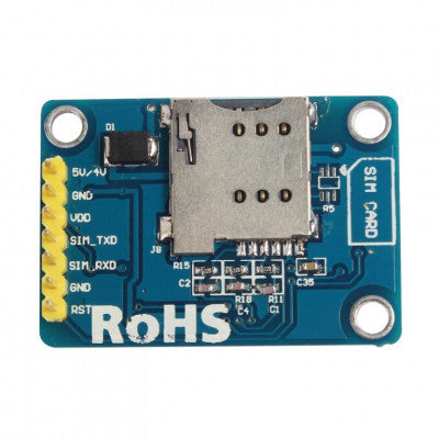 An SIM800L V2.0 5V Wireless GSM GPRS MODULE Quad-Band with Antenna