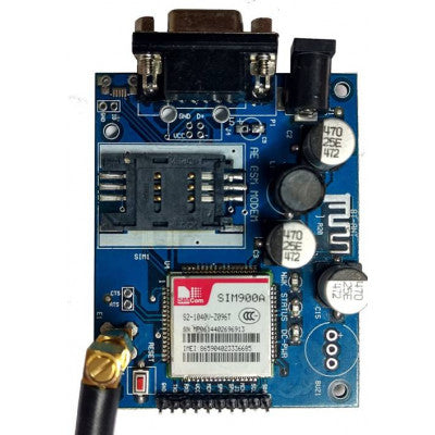 An SIM900A GSM GPRS Module with RS232 Interface and SMA Antenna