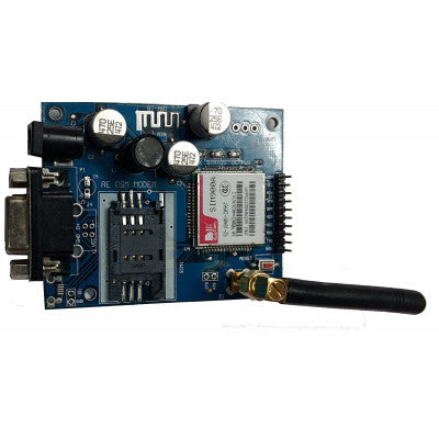 An SIM900A GSM GPRS Module with RS232 Interface and SMA Antenna