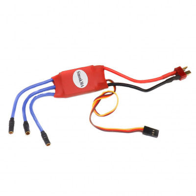 An SimonK 30A BLDC ESC Electronic Speed Controller with Connectors - Red Color