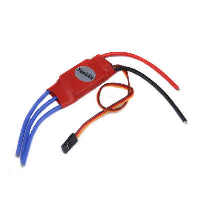 An SimonK 30A BLDC ESC Electronic Speed Controller Without Connectors - Red Color