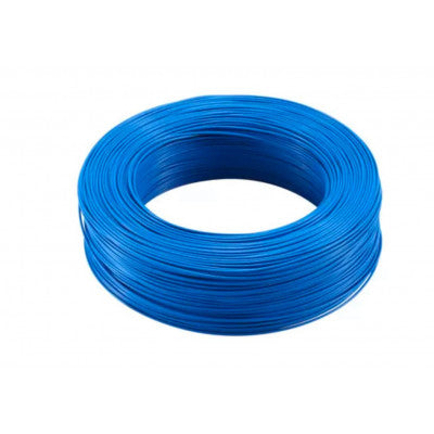 An Single Strand Wire Roll for PCB - 23AWG (Gauge) - Blue - 92 meter