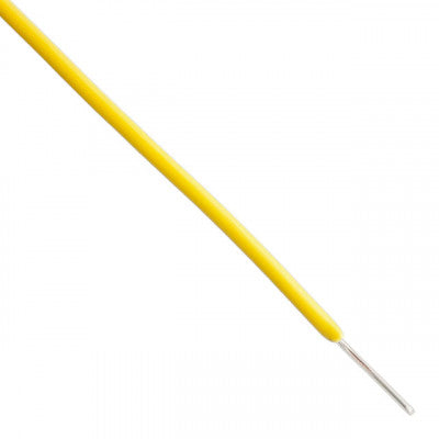 An Single Strand Hookup Wire - 22AWG (Gauge) - Yellow - 5 metre